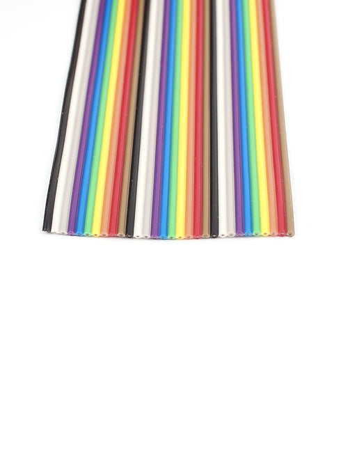 uxcell IDC Wire Flat Ribbon Cable 30Pin 1.27mm - 10Ft Rainbow Color