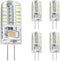 5pcs G4 LED Bulb: 12V 4W AC/DC Landscape Light Bulbs, Bi-Pin Base, Equivalent to 20W-30W T3 Halogen Replacement (Warm