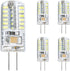 5pcs G4 LED Bulb: 12V 4W AC/DC Landscape Light Bulbs, Bi-Pin Base, Equivalent to 20W-30W T3 Halogen Replacement (Warm