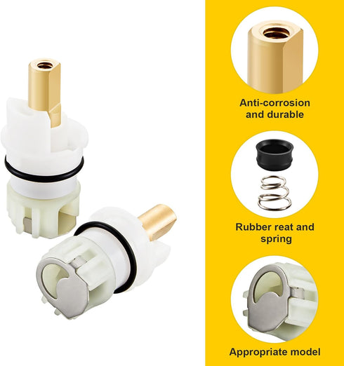 RP25513 Faucet Stem Assembly, Replacement Kit for Delta Two Handle Faucet Repair, 2 Pack