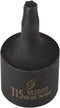 Sunex 1820s2 1/4-Inch Drive T15 Internal Star Impact Socket