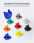 1.75mm 1KG, 3D 0.02mm, 1kg Spool(2.2lbs) 3D ELEGOO PLA Filament Black Printer Filament Dimensional Accuracy +/- Fit