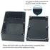 Zulkit Junction Box, IP65 Waterproof Dustproof ABS Plastic Electrical Boxes Electronic Enclosure Black 9.1 x 5.9 x 3.4