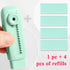 M&G 4+1 Pack Rubber Erasers, Soft Cute Sliding Retractable Eraser with Plastic Sleeve, 4 Refill Erasers for Students