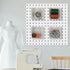 Soaoo 4 Pcs Pegboard Bins, Square Plastic Bins with Lids, Wall Mount White Magnetic Containers for Organizing