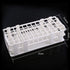 Plastic Test Tube Rack 60 Holes Three Layers Detachable Test Tube Holder for 20mm Test Tubes Laboratory Supplies White