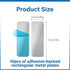 SULIKJHUI 10pcs Counter Adhesive Metal Plate, Metal Strips With Adhesive Backing for Under Cabinet Lights Mount, Sticky