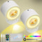 Plomixius LED Wall Mounted Lights 2 Psc with Remote, 3000mAh Rechargeable Wall Sconces