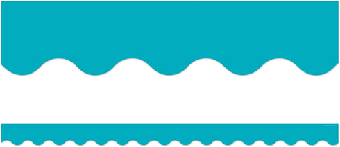 Teacher Created Resources Teal Scalloped Border Trim, 5450