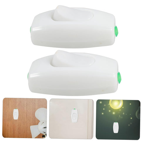 TOPPERFUN 5pcs Inline Lamp for Table and Desk Lights Compact Push Button Control for Bedside and Cabinet Lighting