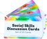 Really Good Stuff Social Skills Discussion Cards, Set of 20 for Kids - Social Emotional Learning Activities