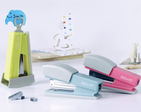 Cute Swing Stapler (Yellow), 20-Sheet Capacity, includes 1000 Staples