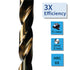 M35 5% Cobalt Jobber Drill Bits Set for Stainless Steel and Hard Metal, Steel (3/32 Inch, Pack of 10)