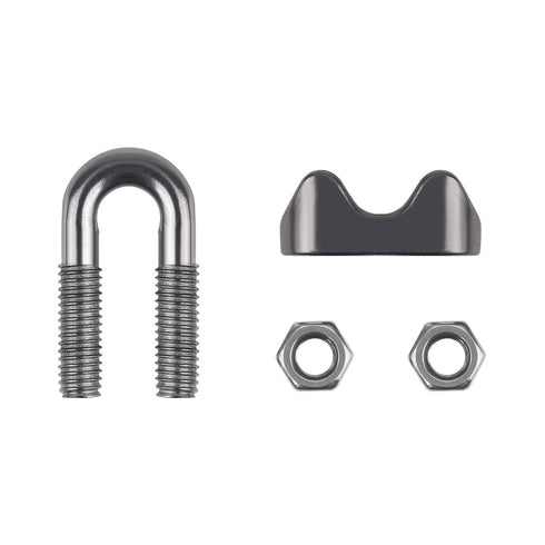 10PCS 1/4 Inch M6 Stainless Steel Wire Rope Cable Clip Clamp