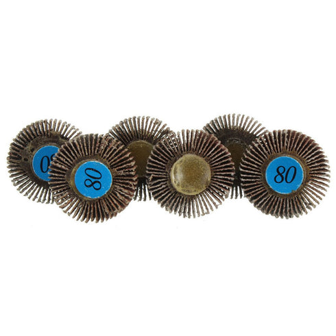 10 X Sanding Sandpaper Flap Wheel Disc 80# Grit for Dremel Shank Rotary Tools