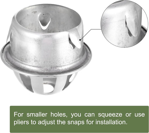 uxcell Gutter Guard Filter, 2.2 Inch Stainless Steel Downspout Strainer, Stops Leaves Blockage