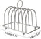 6 Toast Bread Rack Stainless Steel Bread Holder Kitchen Slices Bread Display Stand Lightweight Food Display Tool