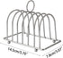 6 Toast Bread Rack Stainless Steel Bread Holder Kitchen Slices Bread Display Stand Lightweight Food Display Tool