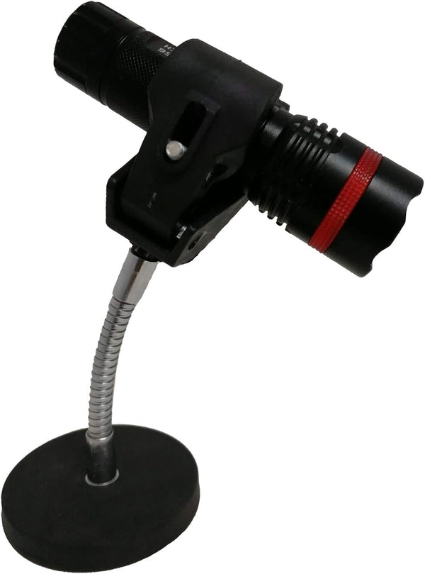 Pmsanzay Magnetic Base Mount Flashlight Mounting Brackets Flashlight Holder - Strong Magnet Base