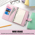 Sooez A6 PU Leather Notebook Binder - 6 Ring Planner Organizer with Magnetic Buckle Closure (7.48"x5.2")