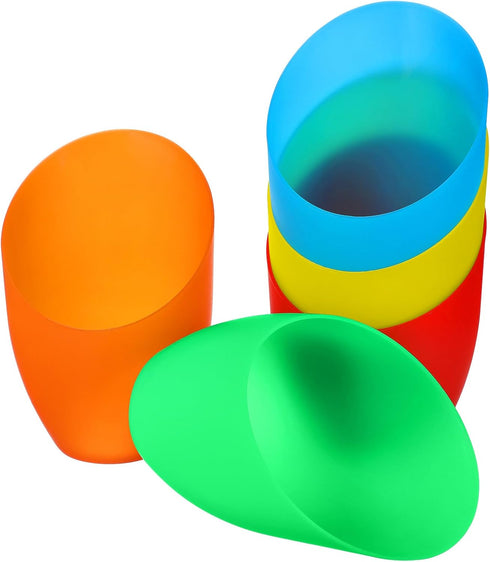 LIFKOME 5.51X3.54 Inch Set 5 Plastic Lampshade Replacement Horseshoe Lamp Cover of Lightweight Colored Lamp Shades