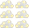 clothmile 6 Pcs LED Cloud Night Light Can Be Hung On The