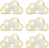clothmile 6 Pcs LED Cloud Night Light Can Be Hung On The