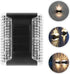 2pcs UKCOCO Solar Wall Sconce Lights Outdoor Waterproof Warm Light Solar Deck and Step for Patio Garden Fence Yard