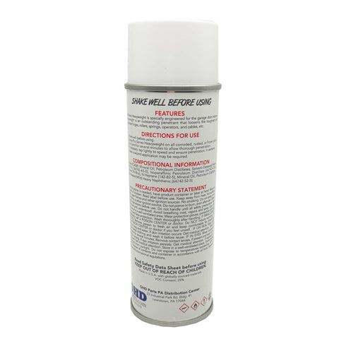 WAYNE DALTON 6oz Garage Door Lubricant Spray - Professional's Choice Heavyweight Penetrant for Smooth Operation