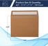 MOS A7 Invitation Envelopes – 5-1/4" X 7-1/4" Kraft Mailing Envelopes Self Seal (100 Count) – 120GSM/ 32LB Bond Heavy Duty – Gift Card Envelopes, Business Envelopes, Card Envelopes, Wedding Envelopes by Marathon Office Supply