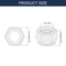 uxcell 5Pcs 1/2"-20 Nylon Insert Hex Lock Nuts, Carbon Steel Self-Locking Nylon Insert Stop Nut for Industrial