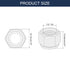 uxcell 5Pcs 1/2"-20 Nylon Insert Hex Lock Nuts, Carbon Steel Self-Locking Nylon Insert Stop Nut for Industrial