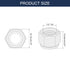 uxcell 15Pcs 1/2"-20 Nylon Insert Hex Lock Nuts, Carbon Steel Self-Locking Nylon Insert Stop Nut for Industrial Construction Fasteners, Color Zinc&White