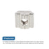 uxcell T Nuts, 50pcs Nickel Plated Carbon Steel T Slot Bolts, 3030 Series M6 Hammer Head Fastener, Silver