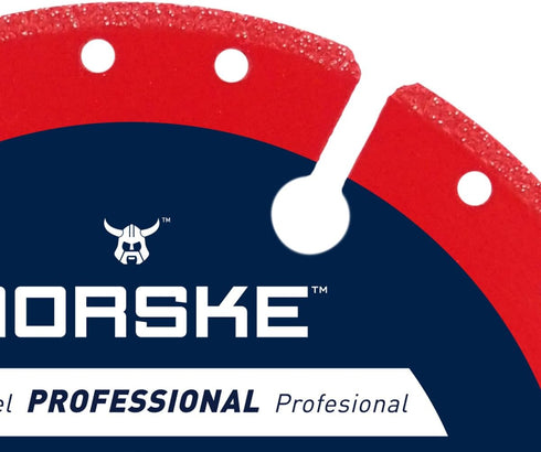 Norske Tools NDBS335 4.5 inch Mega Bite Diamond Cutoff Wheel, 7/8 inch Bore for Cutting.