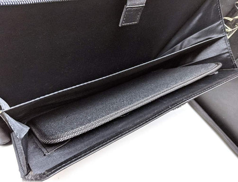 MSP 7 Ring Business Check Portfolio Binder with Handle, Zipper Closure for Business or Personal Checks (3-to-A Pages)