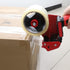 WELSTIK 2 Pack Red Non-Slip Silicone Handle Packing Tape Dispenser Gun - 2 Inch Heavy Duty Sealing Tape Cutter