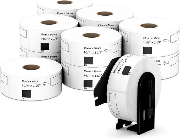 Standard Address Labels Replacement for Brother DK-1201 (1.1" X 3.5”), Compatible with Brother QL Label Printers (12