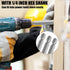 Utoolmart H4 Magnetic Hex Head Screwdriver Bits, 10pcs S2 Power Tools, 1/4 Inch Hex Shank 50mm Length