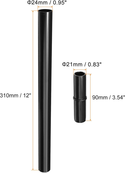 MECCANIXITY Solar Torch Light Extension Pole and Joint Kit - 12 Inch Landscape Light Replacement Connector, 4 Set