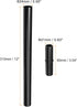 MECCANIXITY Solar Torch Light Extension Pole and Joint Kit - 12 Inch Landscape Light Replacement Connector, 4 Set