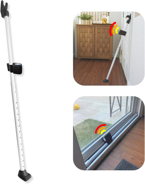 Securityman Door Security Bar with Alarm | Sliding Door Security | Door