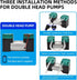 12/24V 10W Mini DC Air Pump, Oilless Mute Diaphragm Vacuum Pump for Electrical Vacuum Suction (UV-U3-24V)