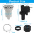Kyuionty 1M Hot Tub Air Switch Kit, Polished Chrome Push Air Button Switch Jetted Whirlpool Jet Bath Tub, On Off Switch