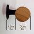 PAUANI 1ft-20ft Kit(1ft/30cm) Stairs Handrails Railing - Indoor Wall Mount Wooden Armrest, Safety Non-Slip Stair