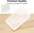 6 Pack Sooez Pencil Box, Hard Pencil Boxes for School Supplies Bulk, Large Plastic Pencil Case with Lid, Clear Pencil