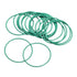 uxcell 42mm OD Fluorine Rubber O-Rings, 39mm ID, 1.5mm Width FKM Seal Gasket for Machinery Plumbing, Green, Pack of 20