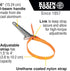 Klein Tools S6HB Strap Wrench, Adjustable Grip-It Strap Wrench Adjusts 1-1/2 to 4-Inch, 6-Inch Handle by Klein Tools