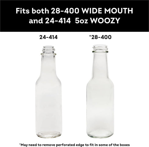 Hot Sauce Pod 5 oz Woozy 1, 2, 3, 4 5-Bottle 8x2x2.5 11.3x7.5x2.4 5-Pack Hot Sauce Bottle Box Sample Kit & Shipping
