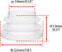 10 22 mm, 7/8" Flyshop White Round Ribbed Tube Inserts Chair Table Legs Plastic Plugs Tubing End Caps, Pcs, Outside